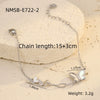 Love Couple Bracelets Stainless Steel Peach Heart Zircon Jewelry Electroplating Fashion Style