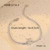 Love Couple Bracelets Stainless Steel Peach Heart Zircon Jewelry Electroplating Fashion Style