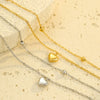 Love Couple Bracelets Stainless Steel Peach Heart Zircon Jewelry Electroplating Fashion Style