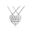 Love Drop Oil Alphabet Necklace Clavicle Chain Love Splicing Good Friend Necklace Wholesale Gooddiy