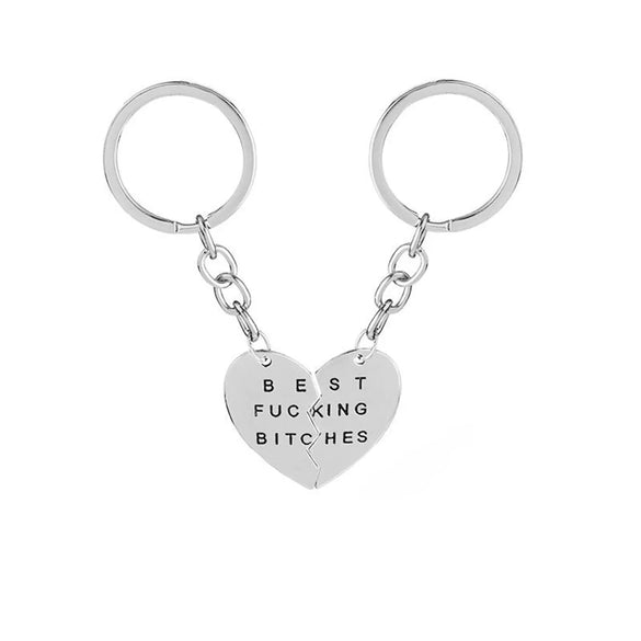 Love Drop Oil Alphabet Necklace Clavicle Chain Love Splicing Good Friend Necklace Wholesale Gooddiy