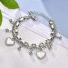 Love Multi Element Chain Distinctive Street Hip Hop Trend Light Luxury Elegant Titanium Steel Bracelet With Electroplating Treatment