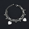 Love Multi Element Chain Distinctive Street Hip Hop Trend Light Luxury Elegant Titanium Steel Bracelet With Electroplating Treatment