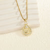 Love Necklace Simple Heart Shaped Pendant Stainless Steel Clavicle Chain With Electroplating For Women