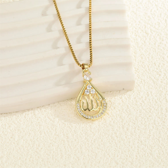 Love Necklace Simple Heart Shaped Pendant Stainless Steel Clavicle Chain With Electroplating For Women