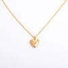 Love Opening And Closing Heartshaped Photo Album Necklace For Women Retro Style Copper And Titanium Steel Material Diamond Design