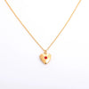 Love Opening And Closing Heartshaped Photo Album Necklace For Women Retro Style Copper And Titanium Steel Material Diamond Design