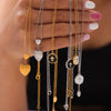 Love Pendant Jewelry 316L Stainless Steel Gold Plated Geometric Cross Drop Design Necklace