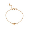 Love Plating Light Luxury Style Heart Shape Copper Plastic Electroplated Adjustable Bracelet