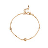 Love Plating Light Luxury Style Heart Shape Copper Plastic Electroplated Adjustable Bracelet