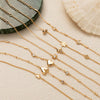 Love Plating Light Luxury Style Heart Shape Copper Plastic Electroplated Adjustable Bracelet