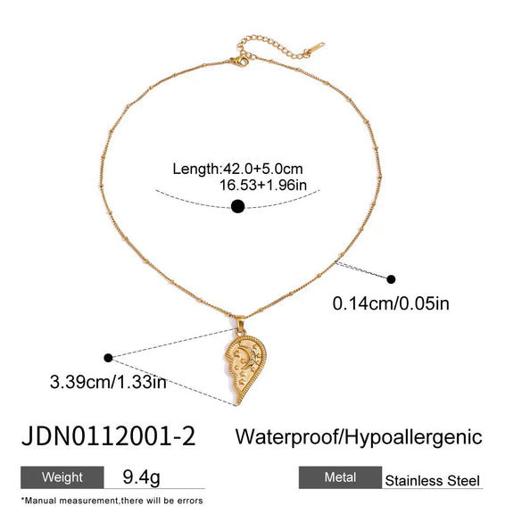 Love Titanium Steel Necklace With Geometric Design Electroplated Light Luxury High End Women's Accessories