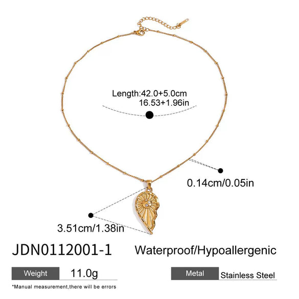 Love Titanium Steel Necklace With Geometric Design Electroplated Light Luxury High End Women's Accessories
