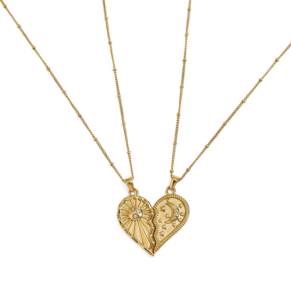Love Titanium Steel Necklace With Geometric Design Electroplated Light Luxury High End Women's Accessories
