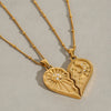 Love Titanium Steel Necklace With Geometric Design Electroplated Light Luxury High End Women's Accessories