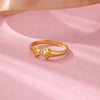 Lovely Cat Claw Stainless Steel Open Ring And Bracelet With Electroplating Jewelry