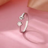 Lovely Cat Claw Stainless Steel Open Ring And Bracelet With Electroplating Jewelry