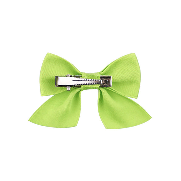Lovely Handmade Cloth Bow Duckbill Hair Clip Cute Princess Hairpin Small Hair Accessory For Girls Children