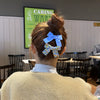 Lovely Handmade Fabric Floral Bow Duckbill Hair Clip Metal Cloth Princess Hair Accessory For Children And Baby Girls