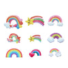 Lovely Resin Rainbow And Cloud Decorative Patch For Phone Case Refrigerator Sticker And Stationery Box Diy Accessories