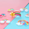 Lovely Resin Rainbow And Cloud Decorative Patch For Phone Case Refrigerator Sticker And Stationery Box Diy Accessories