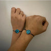 Lovers Time Sun And Moon Gemstone Braided Bracelet Paint Process Cord Material Couple Style