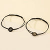Lovers Time Sun And Moon Gemstone Braided Bracelet Paint Process Cord Material Couple Style