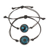 Lovers Time Sun And Moon Gemstone Braided Bracelet Paint Process Cord Material Couple Style
