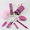 Luggage Accessories Minimalist Rhinestoneencrusted Heart Keychain Pendant Lipstick Bag Wristband Alarm