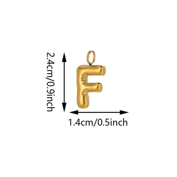 Luggage Buckles Bag Pendants Small Pendants Backpack Accessories Stainless Steel Bubble Letter Light Luxury Electroplated