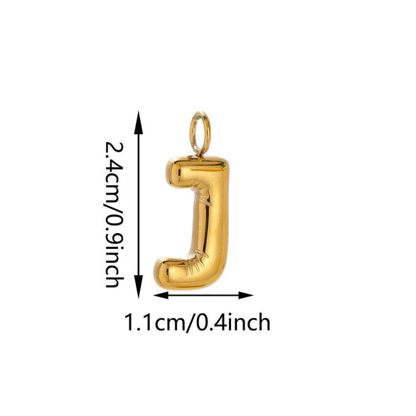 Luggage Buckles Bag Pendants Small Pendants Backpack Accessories Stainless Steel Bubble Letter Light Luxury Electroplated