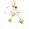 Luggage Chain Pendant Beaded Stainless Steel Fashion Love Water Drops Bells Electroplated