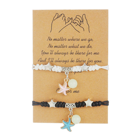 Luminous Bracelet Glass Geometric Handmade For Men And Women