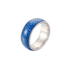 Luminous Crack Ring Stainless Steel Geometric Dripping Glue Fashion Jewelry For Men And Women