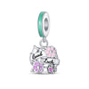 Luminous Diy Accessories Bracelet 925 Silver Plated Dragonfly Butterfly Charm Beads Dripping Oil Design