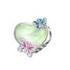 Luminous Diy Accessories Bracelet 925 Silver Plated Dragonfly Butterfly Charm Beads Dripping Oil Design