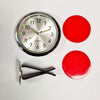 Luminous Metal Car Clock Air Vent Clip Round Dial Alloy Case Business Style