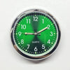 Luminous Metal Car Clock Air Vent Clip Round Dial Alloy Case Business Style