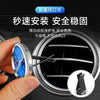 Luminous Metal Car Clock Air Vent Clip Round Dial Alloy Case Business Style