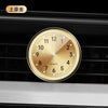 Luminous Metal Car Clock Air Vent Clip Round Dial Alloy Case Business Style