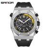 Luminous Quartz Watch Zinc Alloy Case Mineral Reinforced Glass Mirror Stainless Steel Buckle Leisure Style Waterproof Round Dial