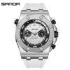 Luminous Quartz Watch Zinc Alloy Case Mineral Reinforced Glass Mirror Stainless Steel Buckle Leisure Style Waterproof Round Dial