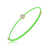 Luminous Red Rope Beaded Moissanite Inlaid 925 Silver Unisex Bracelet