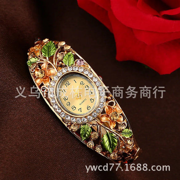 Luxurious Flower Quartz Women'S Watches