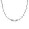 Luxurious Geometric Sterling Silver Moissanite Necklace In Bulk