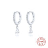 Luxurious High End S925 Sterling Silver Colorful Drop Shaped Women's Earrings With Electroplating