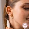 Luxurious High End S925 Sterling Silver Colorful Drop Shaped Women's Earrings With Electroplating