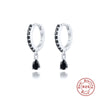 Luxurious High End S925 Sterling Silver Colorful Drop Shaped Women's Earrings With Electroplating