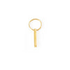 Luxurious Customization Laser Engraving Solid Color 304 Stainless Steel Unisex Keychain
