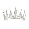 Luxury Alloy Rhinestone Crown Headdress For Women Bridal Wedding Birthday Party Goddess Tiara Hair Accessory